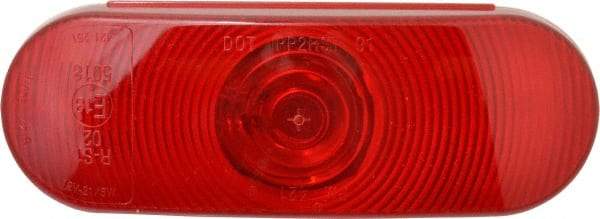 Peterson - 6-1/2" Long x 2-1/4" Wide, Red Lens & Reflector - Plastic, 12 Volt - Makers Industrial Supply