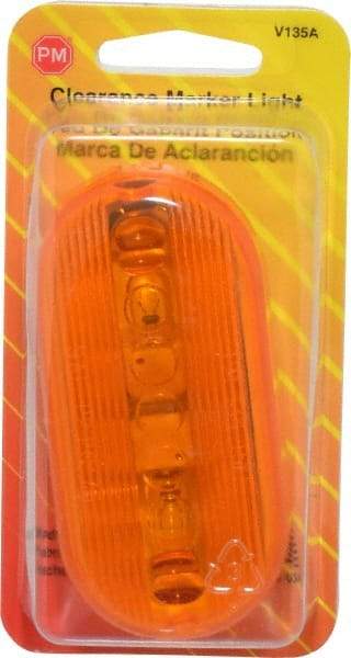 Peterson - 4-1/8" Long x 2" Wide, Amber Lens & Reflector - Plastic, 12 Volt - Makers Industrial Supply