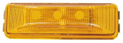 Peterson - 3-13/16" Long x 1" Wide, Amber Lens & Reflector - Plastic, 12 Volt - Makers Industrial Supply