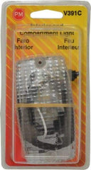 Peterson - 4-9/16" Long x 1-3/4" Wide, Clear Lens & Reflector - Plastic, 12 Volt - Makers Industrial Supply