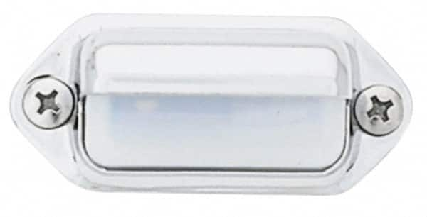 Peterson - 2" Long x 1-3/16" Wide, Clear Lens & Reflector - Plastic, 12 Volt - Makers Industrial Supply