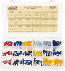 Value Collection - 175 Piece, Electrical Terminal Fastener Kit - Makers Industrial Supply