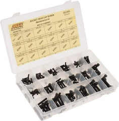 Value Collection - 190 Piece Steel Socket Head Cap Screws - #6-32 to 1/4-28 Thread - Makers Industrial Supply