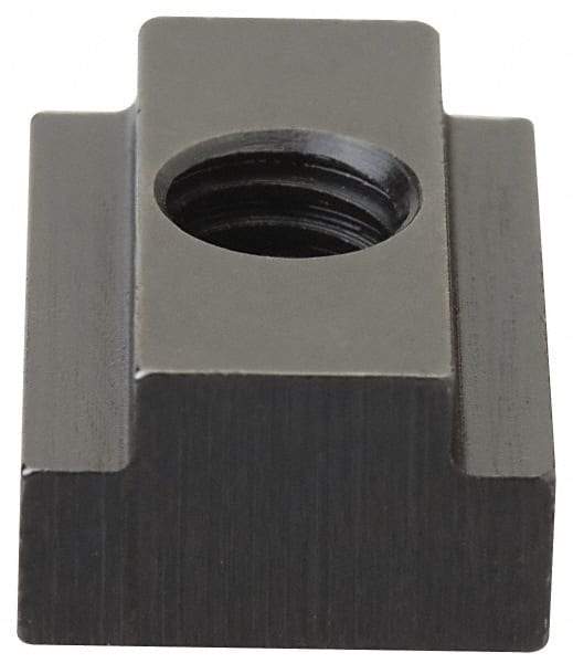 Gibraltar - 7/8-9 Tapped Through T Slot Nut - 1-5/16" Slot Width, 2 x 15/16" Base Width x Height, 2 x 1-1/4" OAL x Height - Makers Industrial Supply