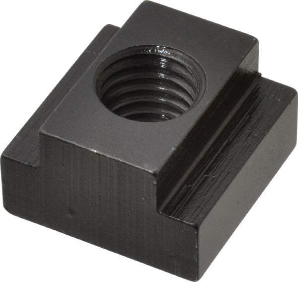 TE-CO - 5/8-11 Blind Tapped T Slot Nut - 3/4" Slot Width, 1-1/4 x 15/32" Base Width x Height, 1-1/4 x 3/4" OAL x Height - Makers Industrial Supply