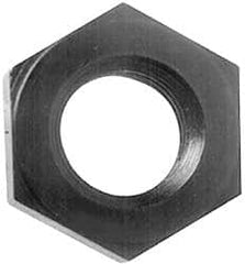 Gibraltar - 7/8-9 UNC Alloy Steel Right Hand Heavy Hex Jam Nut - 1-7/16" Across Flats, 31/64" High, Black Oxide Finish - Makers Industrial Supply