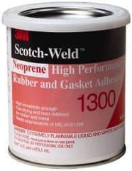 3M - 16 oz Can Yellow Butyl Rubber Joint Sealant - 300°F Max Operating Temp, 4 min Tack Free Dry Time, Series 1300 - Makers Industrial Supply