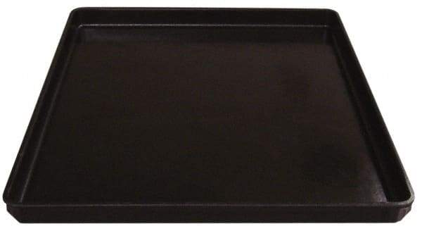 MFG Tray - 200 Lb Load Capacity Black Fiberglass Tote Container - Stacking, 26" Long x 20" Wide x 1-1/2" High - Makers Industrial Supply