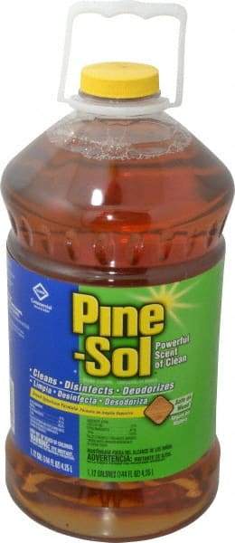 Pine-Sol - 144 oz Bottle All-Purpose Cleaner - Liquid, Disinfectant, Pine - Makers Industrial Supply