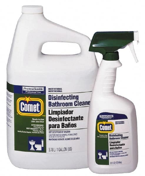 Comet USA LLC - 1 Gal Jug Liquid Bathroom Cleaner - Citrus Scent, Disinfectant, General Purpose Cleaner - Makers Industrial Supply