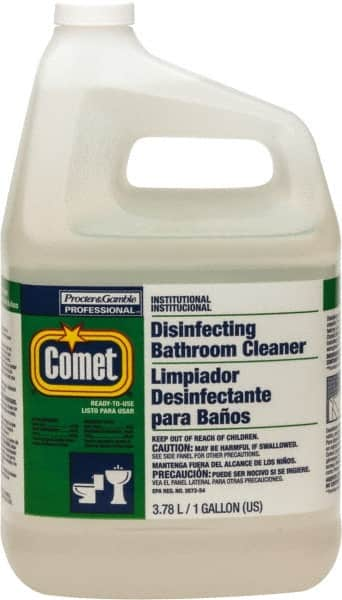 Comet USA LLC - 1 Gal Jug Liquid Bathroom Cleaner - Pleasant Scent, Disinfectant, General Purpose Cleaner - Makers Industrial Supply