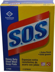 Value Collection - Steel Wool Scouring Soap Pad - Heavy-Duty, Blue/Gray - Makers Industrial Supply