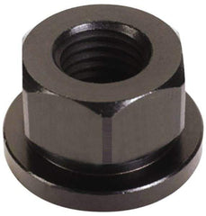 Gibraltar - 7/16-20, 1" Flange Diam, 9/16" High, 3/4" Across Flats, Flange Nut - Grade 12L14 Steel, Black Oxide Finish, 5/32" Flange Height, TCMAI - Makers Industrial Supply