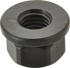 TE-CO - 5/8-11, 1-3/8" Flange Diam, 13/16" High, 1-1/16" Across Flats, Flange Nut - Grade 12L14 Steel, Black Oxide Finish, 3/16" Flange Height, TCMAI - Makers Industrial Supply