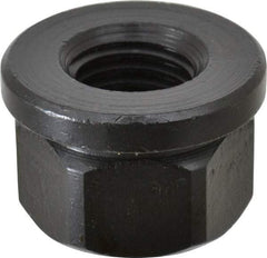 TE-CO - 7/8-9, 1-3/4" Flange Diam, 1-1/8" High, 1-7/16" Across Flats, Flange Nut - Grade 12L14 Steel, Black Oxide Finish, 1/4" Flange Height, TCMAI - Makers Industrial Supply