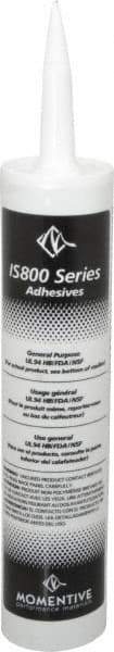 Momentive Performance Materials - 10.1 oz Tube Clear RTV Silicone Joint Sealant - -50 to 200°C Operating Temp, 25 min Tack Free Dry Time, 24 hr Full Cure Time, Series IS800 - Makers Industrial Supply