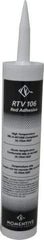 Momentive Performance Materials - 10 oz Cartridge Red RTV Silicone Joint Sealant - 500°F Max Operating Temp, 20 min Tack Free Dry Time, 24 hr Full Cure Time, Series RTV100 - Makers Industrial Supply