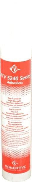 Momentive Performance Materials - 10.1 oz Cartridge Black RTV Silicone Joint Sealant - 400°F Max Operating Temp, 45 min Tack Free Dry Time, 6 hr Full Cure Time, Series RTV5240 - Makers Industrial Supply