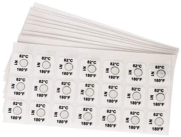 Tempil - 38°C Temp Indicating Label - 1 Rating - Makers Industrial Supply