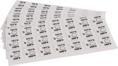 Tempil - 121°C Temp Indicating Label - 1 Rating - Makers Industrial Supply