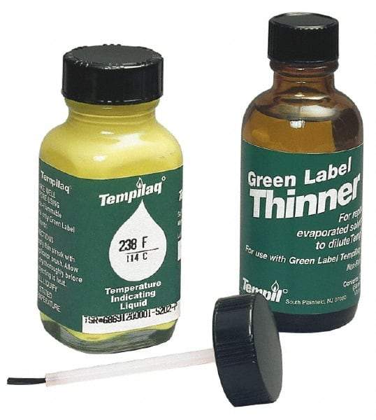 Tempil - 1,250°F Temp Indicating Liquid - 2 Ounce Container, 677°C - Makers Industrial Supply