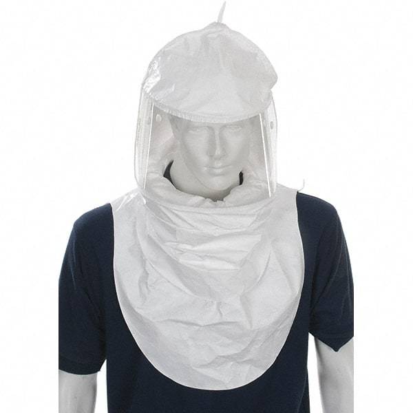 BULLARD - PAPR & Supplied Air (SAR) Headgear - CC20 DBL BIB WHT TYCHEM QC RESPIRATOR HOOD - Makers Industrial Supply