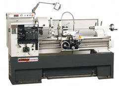 Vectrax - 14" Swing, 39-5/16" Between Centers, 220 Volt, Triple Phase Engine Lathe - 7MT Taper, 5 hp, 20 to 2,500 RPM, 2" Bore Diam, 45" Deep x 68" High x 90" Long - Makers Industrial Supply