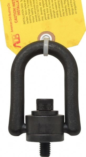 American Drill Bushing - 1,000 Lbs. Load Capacity, 2.29 Inch Wide x 3.23 Inch High x 1.45 Inch Opening, Extra Duty Center Pull Hoist Ring - Exact Industrial Supply