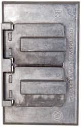 Cooper Crouse-Hinds - Electrical Outlet Box Aluminum Weatherproof Cover - Includes Gasket - Makers Industrial Supply