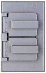 Cooper Crouse-Hinds - Electrical Outlet Box Aluminum Weatherproof Cover - Includes Gasket - Makers Industrial Supply