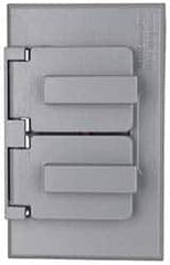 Cooper Crouse-Hinds - Electrical Outlet Box Aluminum Weatherproof Cover - Includes Gasket - Makers Industrial Supply