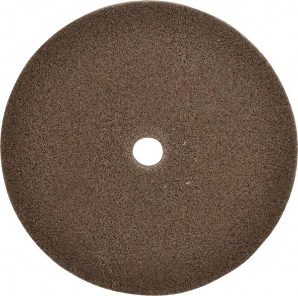 3M - 6" Diam, 1/4" Face Width, 5/8" Center Hole, Medium Grade, Aluminum Oxide Deburring Wheel - Unitized, Hard Density 7 Grade, 7,500 RPM - Makers Industrial Supply