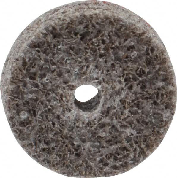 3M - 3/4" Diam, 1/4" Face Width, 1/8" Center Hole, Fine Grade, Aluminum Oxide Deburring Wheel - Unitized, Medium Density 5 Grade, 40,100 RPM - Makers Industrial Supply