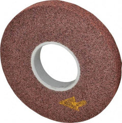 3M - 8" Diam, 1" Face Width, 3" Center Hole, Medium Grade, Aluminum Oxide Deburring Wheel - Convolute, Soft Density 4 Grade, 4,500 RPM - Makers Industrial Supply