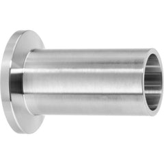 Metal Vacuum Tube Fittings; Material: Stainless Steel; Fitting Type: Weld Adapter; Tube Outside Diameter: 0.750; Fitting Shape: Straight; Connection Type: Quick-Clamp; Butt Weld; Maximum Vacuum: 0.0000001 torr at 72 Degrees F; Thread Standard: None; Flang