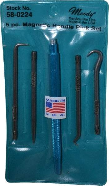 Moody Tools - 5 Piece Hook & Probe Set - Steel - Makers Industrial Supply