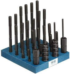 TE-CO - 41 Piece, 1/2-13 Stud, T Nut & Stud Kit - 3, 4, 5, 6, 7, 8" Stud Lengths - Makers Industrial Supply