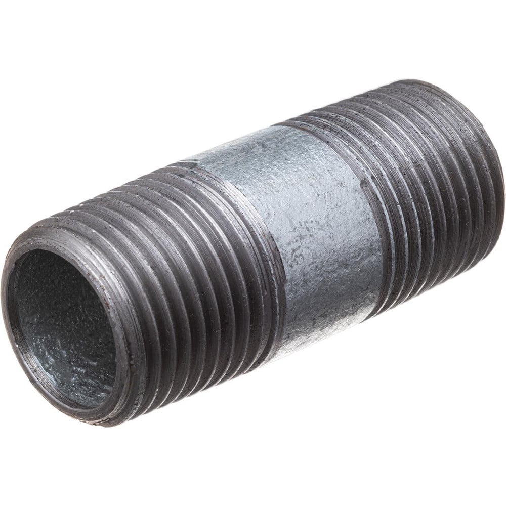 Galvanized Pipe Nipples & Pipe; Pipe Size: 1.5000 in; Thread Style: Threaded on Both Ends; Schedule: 40; Material: Steel; Length (Inch): 2.00; Construction: Welded; Maximum Working Pressure: 300.000; Lead Free: Yes; Standards: ASTM ™A733; NSF 372; ASTM A5