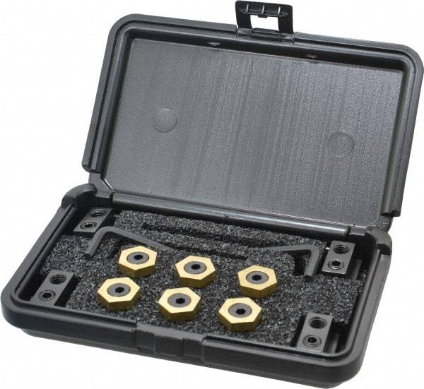 Mitee-Bite - 12 Piece Fixture Clamp T-Slot Kit with 7/8" Step Block, 9/16" T-Slot, 3/8-16 Stud Thread - 1/4" Nut Width - Makers Industrial Supply