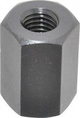 TE-CO - M12x1.75 Metric Coarse, 32mm OAL Steel Standard Coupling Nut - Black Oxide Coated, 22mm Width Across Flats - Makers Industrial Supply