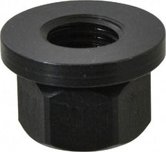 TE-CO - M16x2.00, 33mm Flange Diam, 21mm High, 24mm Across Flats, Flange Nut - Grade 12L14 Steel, Black Oxide Finish, 5" Flange Height, TCMAI - Makers Industrial Supply