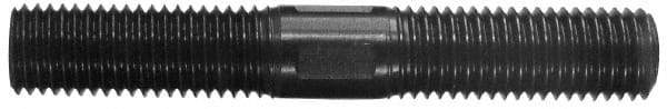 Gibraltar - 3/4-10 4-1/2" OAL Equal Double Threaded Stud - Alloy Steel, Black Oxide Finish, 1-7/8" Equal Thread Length - Makers Industrial Supply