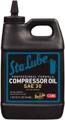 CRC - Bottle, ISO 100, SAE 30W, Air Compressor Oil - Makers Industrial Supply