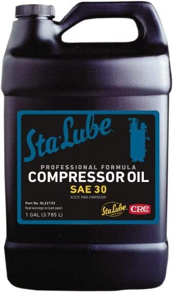 CRC - 1 Gal Bottle, ISO 100, SAE 30W, Air Compressor Oil - Makers Industrial Supply