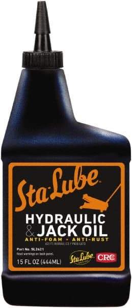 CRC - 15 oz Bottle Mineral Hydraulic Oil - 0150°F, SAE 20, ISO 46 - Makers Industrial Supply