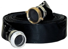 -5 to 130°F, 3″ Inside x 3-1/2″ Outside Diam, Rubber Liquid Suction & Discharge Hose Black, 50' Long, 85 psi Working Pressure