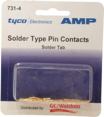 Tyco/Amp - 18 AWG Wire Modular Receptacle Plug Connector Pin Solder Cup Contact - Makers Industrial Supply