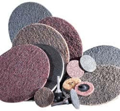 Brite Star - 1" Disc Diam, 11 Grit, Aluminum Oxide Quick Change Disc - Type R Attaching System, Nonwoven, Brown, Coarse Grade, 20,000 RPM, RC Series - Makers Industrial Supply