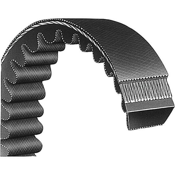 Bando - Section V, 1-5/8" Wide, 38" Outside Length, V-Belt - Neoprene Rubber, Black, Variable Speed, No. 2626V369 - Makers Industrial Supply