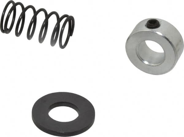 TE-CO - 1/2" Size, Black Oxide Coated Washer Clamp Support - Includes Shaft Collar, Spring & Washer - Makers Industrial Supply